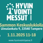 Hyvinvointimessut Tampereen Sammon Keskuslukiolla 1.11.2025 klo 11-18