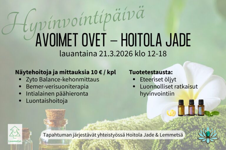 AVOIMET OVET - HOITOLA JADE