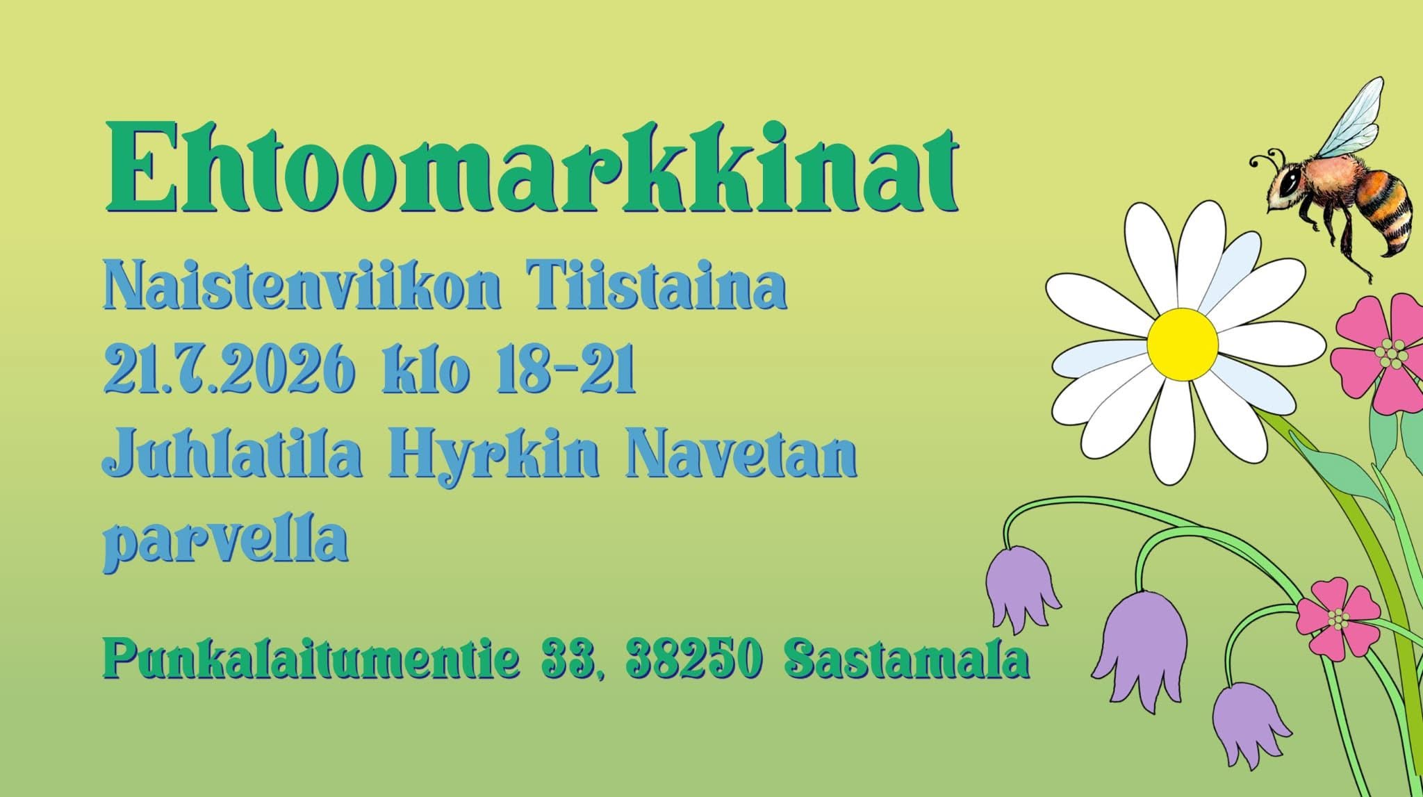 Ehtoomarkkinat Hyrkin Navetan parvella
