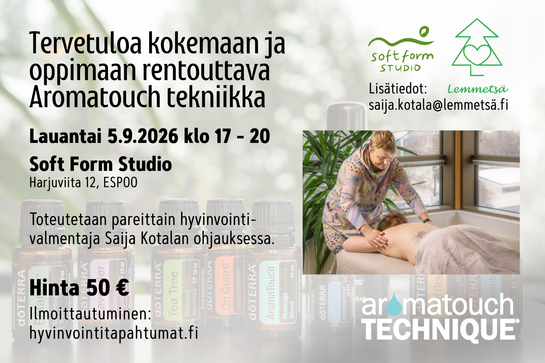 Koe ja opi AromaTouch -tekniikka