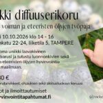 Uniikki diffuuserikoru - Luovan voiman ja eteeristen öljyjen työpaja