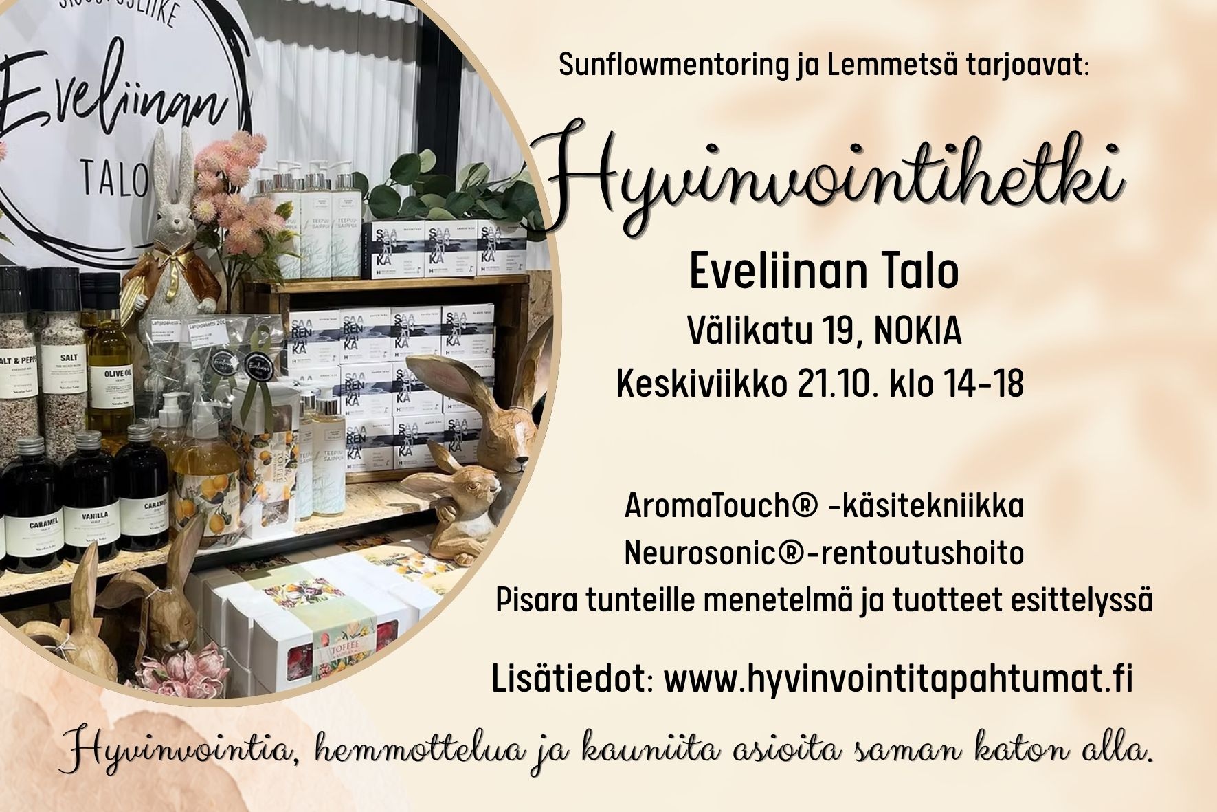 Hyvinvointihetki Eveliinan Talolla