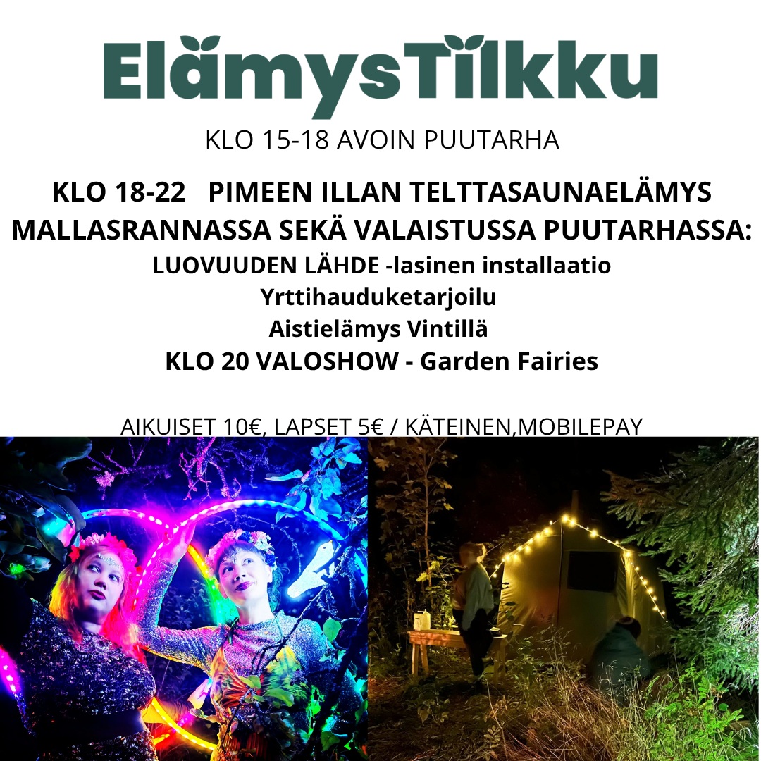 ElämysTilkku Pälkäneen Pimeen kaupan illassa