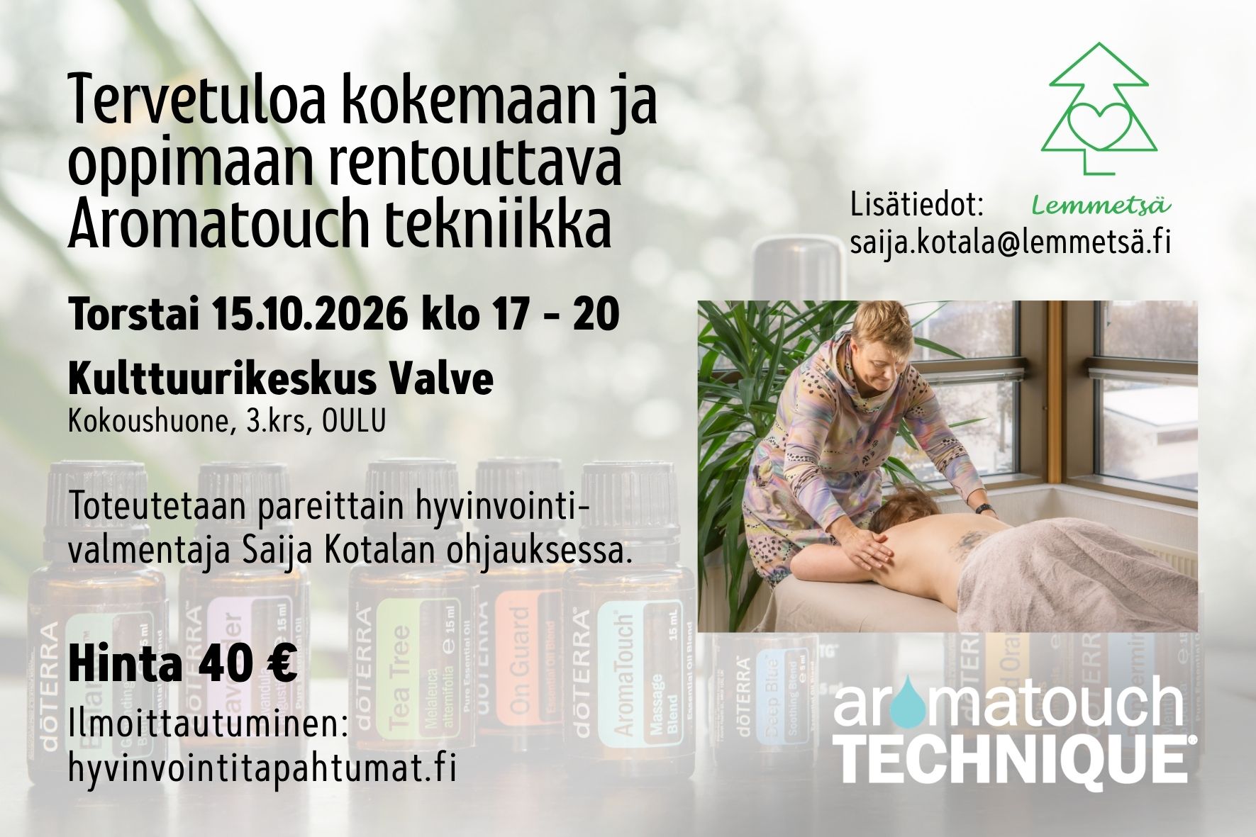Koe ja opi AromaTouch -tekniikka